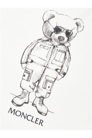 t-shirt in cotone bianco MONCLER KIDS | L19548C0002589AFV034